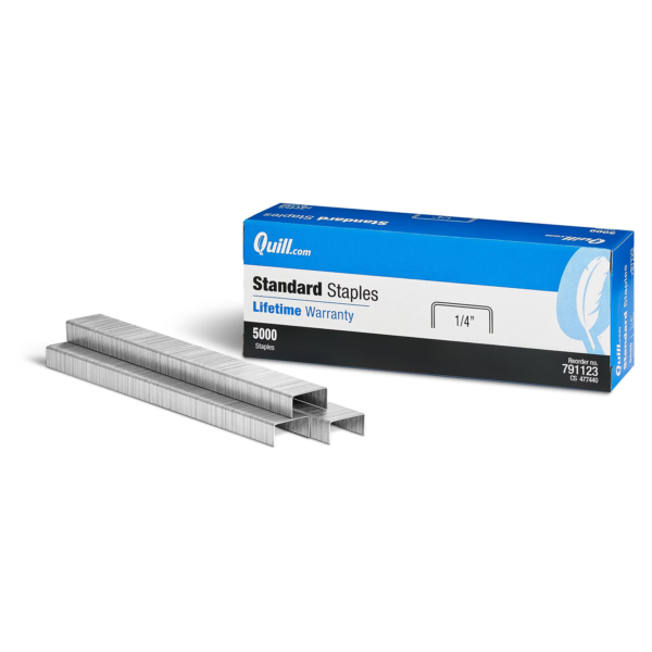 Quill Brand® Standard Staples, 1/4"Leg Length, 5,000/Box (35065)