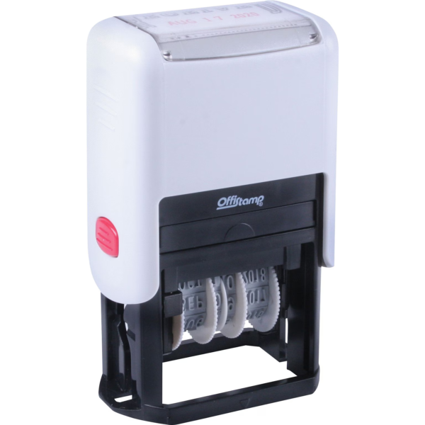 Offistamp Self-Inked Stamp, Received, Black and Red Ink (034507)